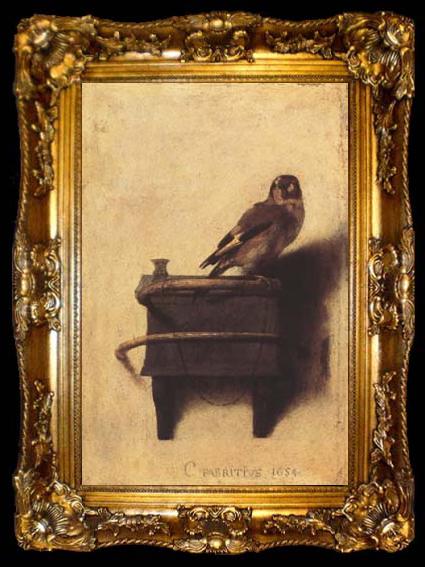framed  FABRITIUS, Carel The Goldfinch (mk08), ta009-2